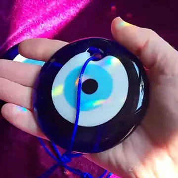 Ochiul Turcesc, Ochi Magic Norocos, amuleta pentru protectie casă și deochi, 7.5 cm albastru