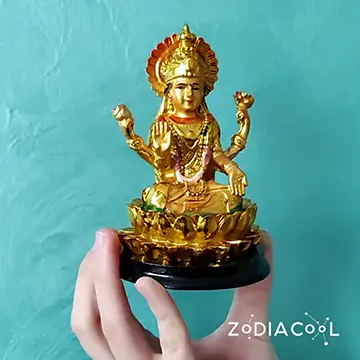 Zeita bogatiei Lakshmi, remediu bani si spor in casa si la munca, statueta Laxmi mare 11 cm