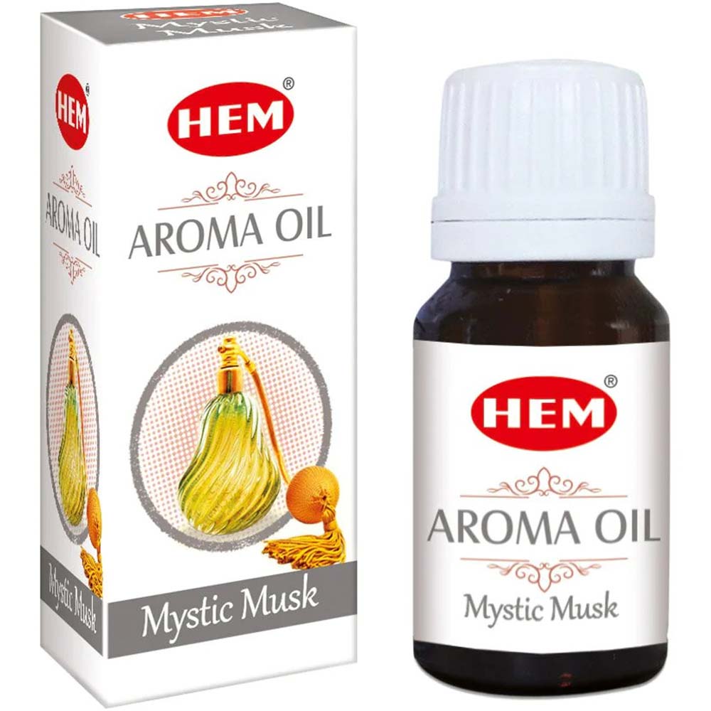 Ulei de Mosc aromaterapie, proprietati afrodisiace si antiinflamatorii, gama profesionala HEM Mystic Musk aroma oil 10 ml