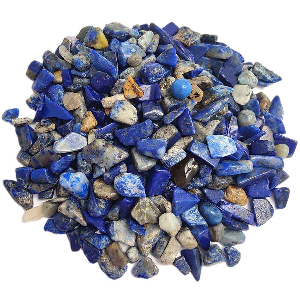Lapis lazuli pietre semipretioase, cristale folosite pentru intelepciune si adevar, spartura decor, albastru 26g
