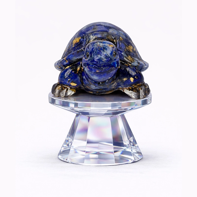 Broasca țestoasă din Lapis Lazuli, piatră de protecție