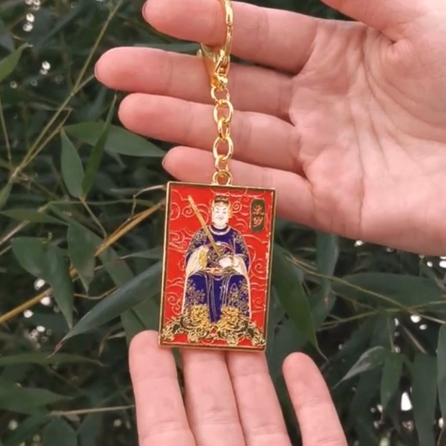 Tai Sui breloc 2024, amuleta de protecție și bunăstare materială, metal solid roșu