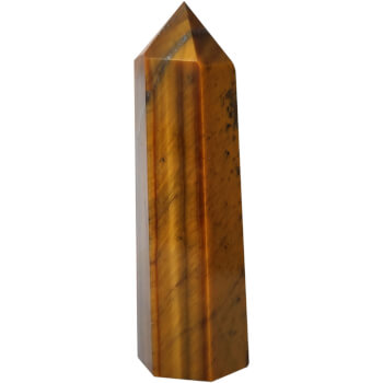 Obelisc cristal Ochi de Tigru, turn decor, mov 8 - 12cm, 60g