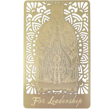 Card talisman de aur al imparatului de jad Gui Ren pentru leaderi, metalic auriu