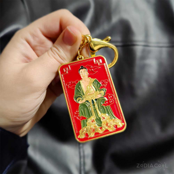 Tai Sui breloc 2023, amuleta de protecție și bunăstare materială, metal solid roșu