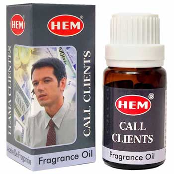 Call Clients Ulei aromaterapie, pentru abundenta, noroc, calmare, 10 ml, HEM Call Clients Fragrance Oil