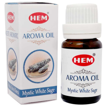 Ulei Salvie Alba aromaterapie, gama profesionala HEM aroma Mystic White Sage pentru relaxare, 10 ml